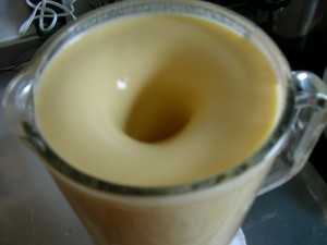 ミキサーでまぜる